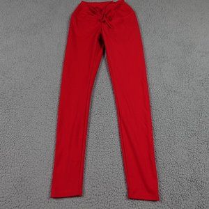 Victorias Secret PINK ACTIVE High Rise Ankle Legging Women Small Red Waist Cinch